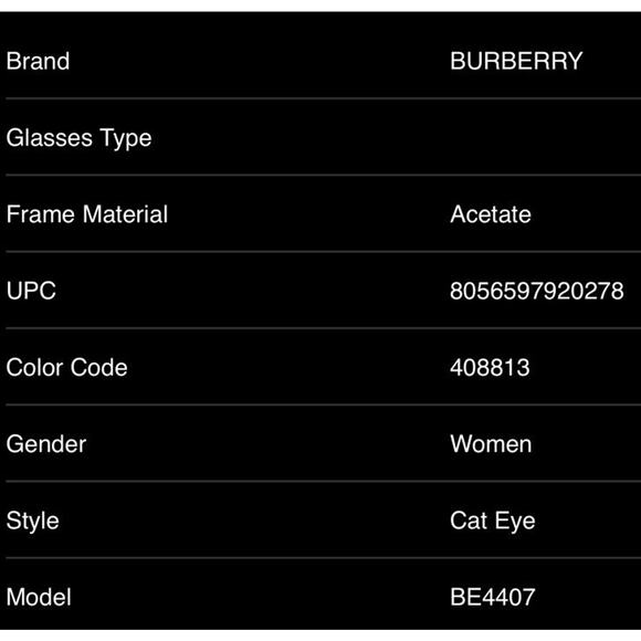 New Burberry Brown Gradient Cat Eye Ladies Sunglasses BE4407 408813 54 - Picture 6 of 8